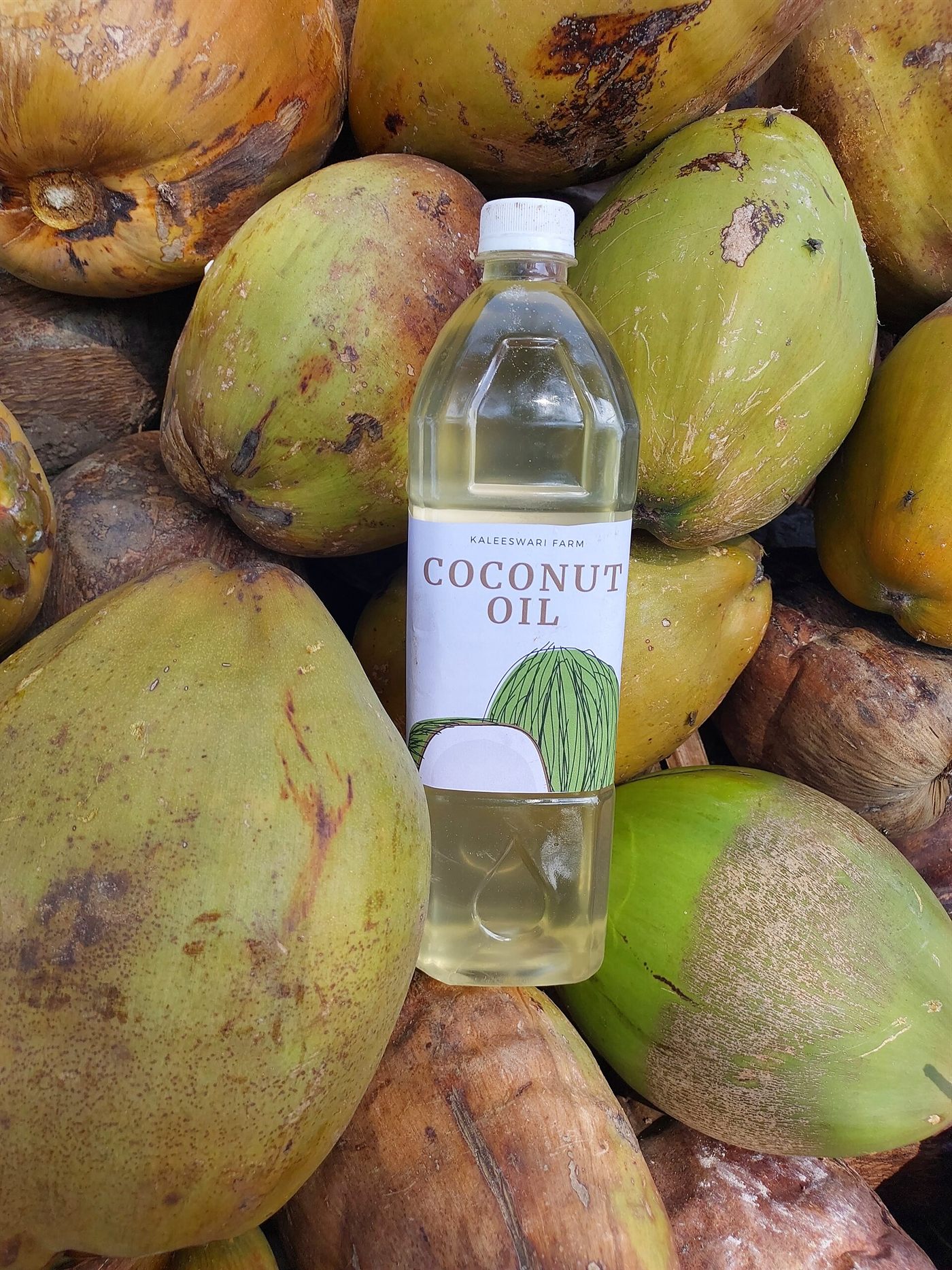 Cold-pressed coconut oil